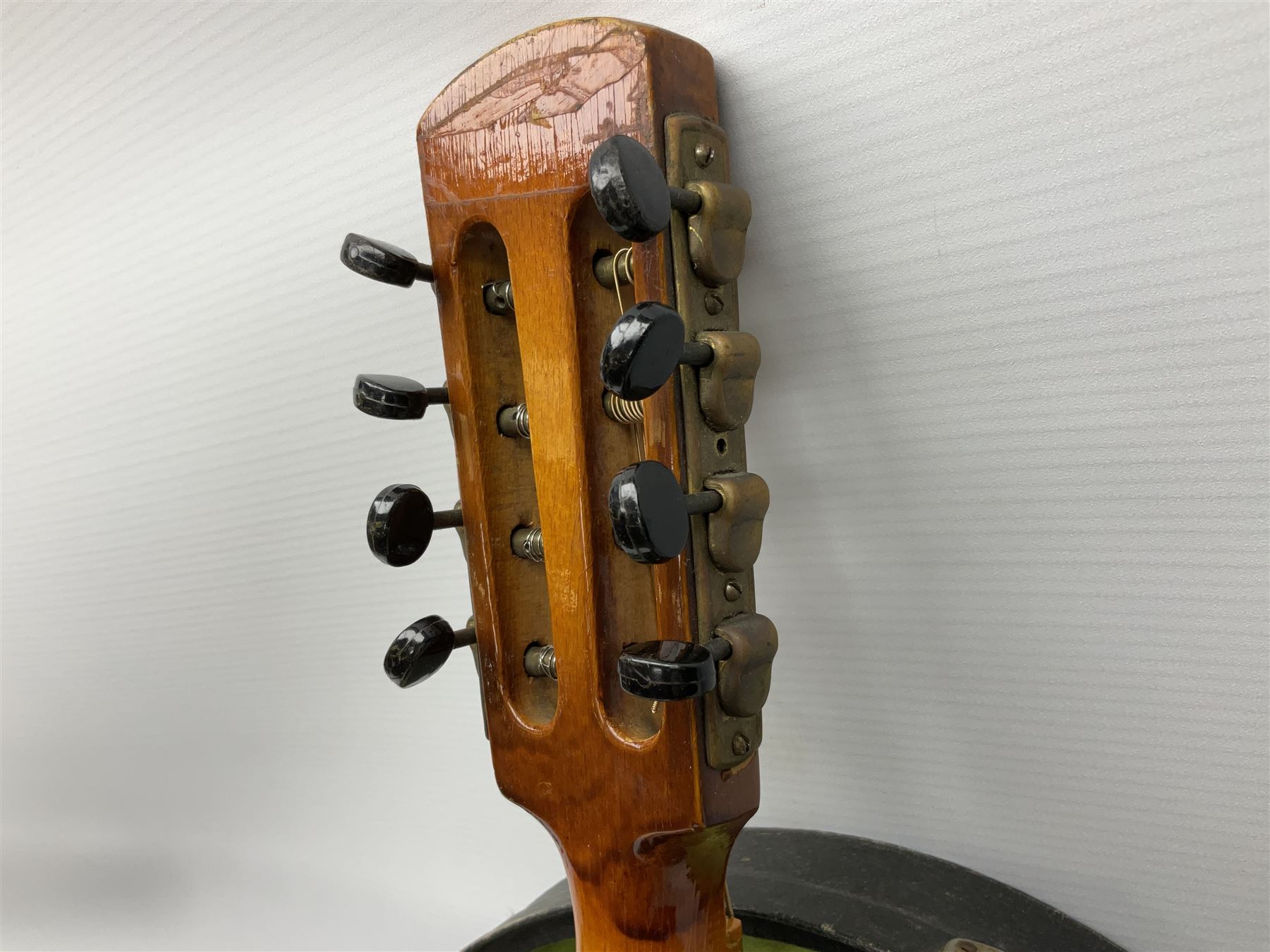 Rosetti Serenader eight-string mandolin with slightly bowed segmented maple back and ribs and ivorin - Image 8 of 13