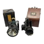 WW2 Air Ministry Bubble Sextant Mk. IXA 6B/218 No.561/44 in original box; and Air Ministry Lamp Sign