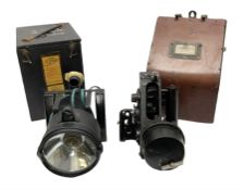 WW2 Air Ministry Bubble Sextant Mk. IXA 6B/218 No.561/44 in original box; and Air Ministry Lamp Sign