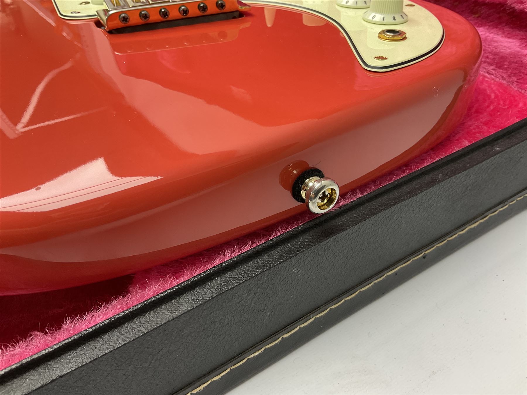 Burns Club Series Marquee electric guitar in fiesta red with maple fretboard; serial no.2002491 L100 - Image 13 of 17