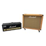 Marshall JCM 2000 dual super lead guitar amplifier head and a Marshall 1936 lead 2x12 speaker cabine