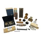 Collection of scientific and technical instruments etc including boxed 'Force on a Conductor' appara