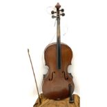 German Saxony three-quarter size cello for restoration