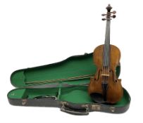 German viola c1900 with 38.5cm (15.25") two-piece maple back and ribs and spruce top