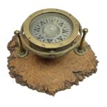 Sestrel brass cased ships gimbal mounted compass