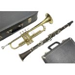 Lafleur trumpet serial no.054827; and Intermusic five-piece clarinet; both cased (2)