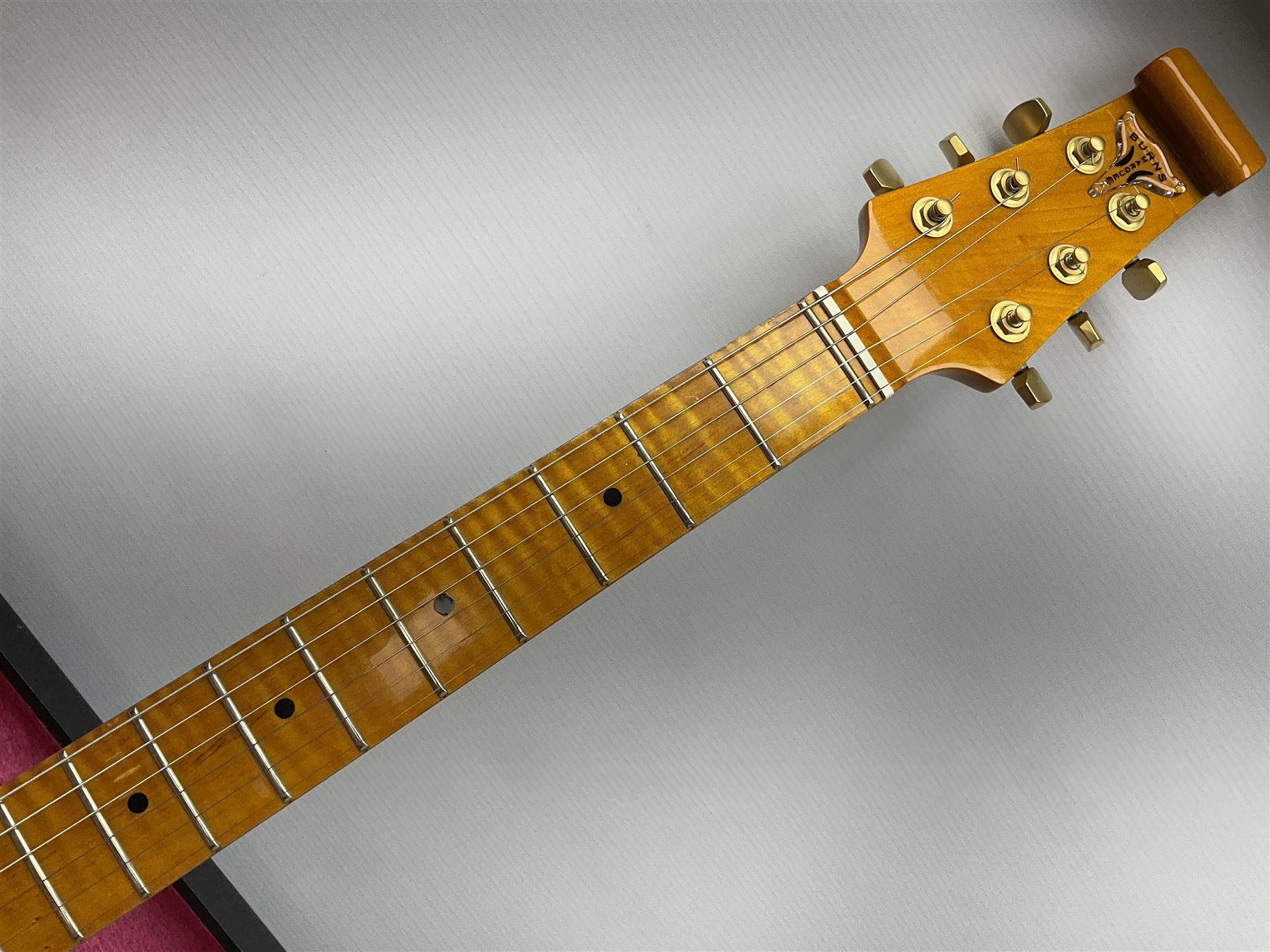 Burns Club Series Marquee electric guitar in fiesta red with maple fretboard; serial no.2002491 L100 - Image 4 of 17