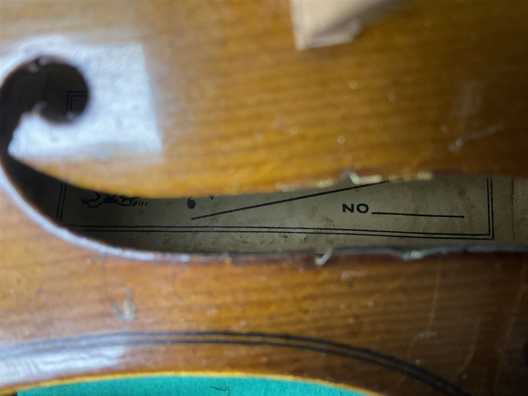 French violin for restoration with 36cm two-piece maple back and ribs and spruce top - Image 22 of 24