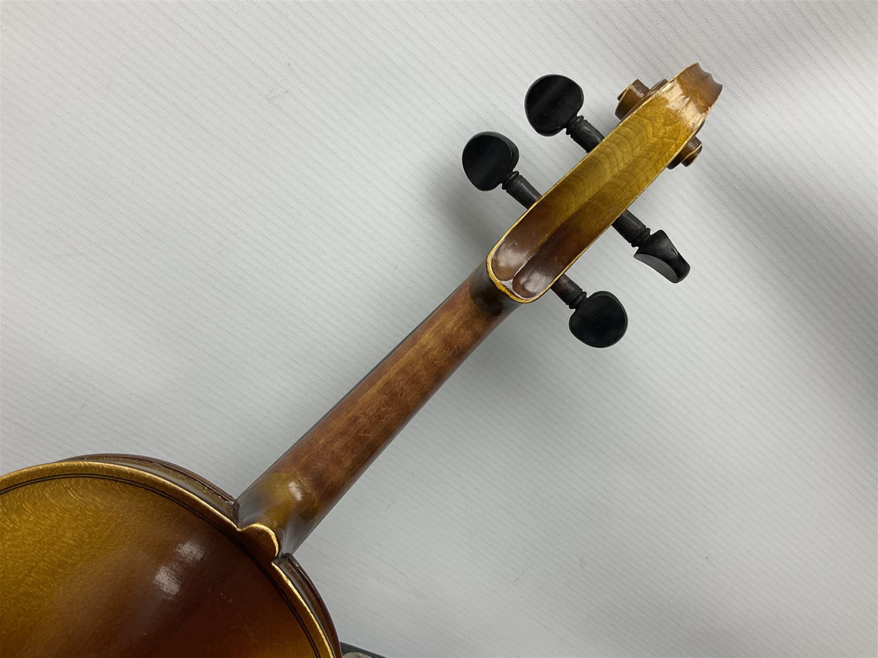 French violin for restoration with 36cm two-piece maple back and ribs and spruce top - Image 19 of 24