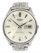 Seiko Sportsmatic gentleman's stainless steel 21 jewels automatic wristwatch