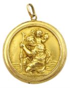 18ct gold St Christopher's pendant