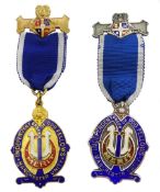 Two Independent Order of Oddfellows Manchester Unity masonic jewels