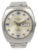 Waltham gentleman's stainless steel 25 jewels automatic wristwatch