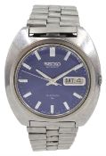 Seiko gentleman's stainless steel 19 jewels automatic wristwatch