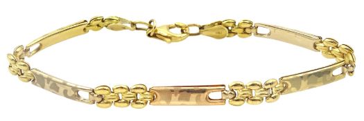 18ct gold link bracelet