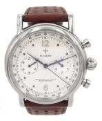 Sugess gentleman's stainless steel manual wind chronograph wristwatch