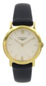 Longines ladies 18ct gold quartz wristwatch L 120 6