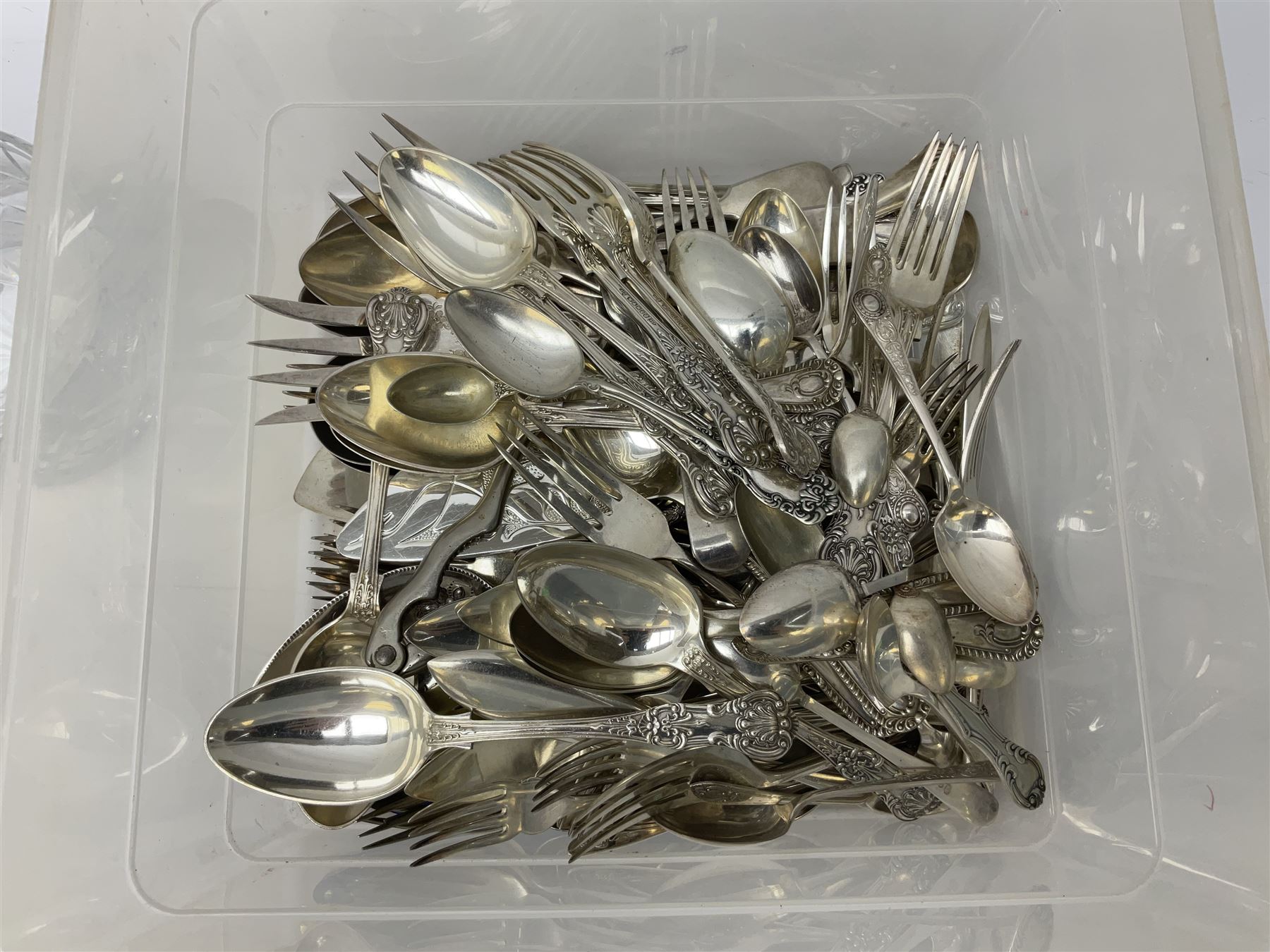 Quantity of assorted silver plated and other flatware - Image 5 of 6