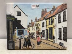 M J Smith (Northern British contemporary): Whitby from Church Street