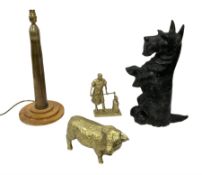 Cast iron doorstop modelled as a Scottie dog