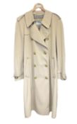 Aquascutum double breasted raincoat in beige