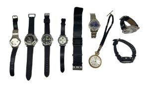 Collection of gents watches to include a Palfinger example