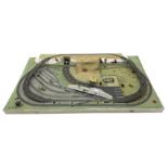 Hornby 00 gauge model railway layout; plastic model railway layout with houses