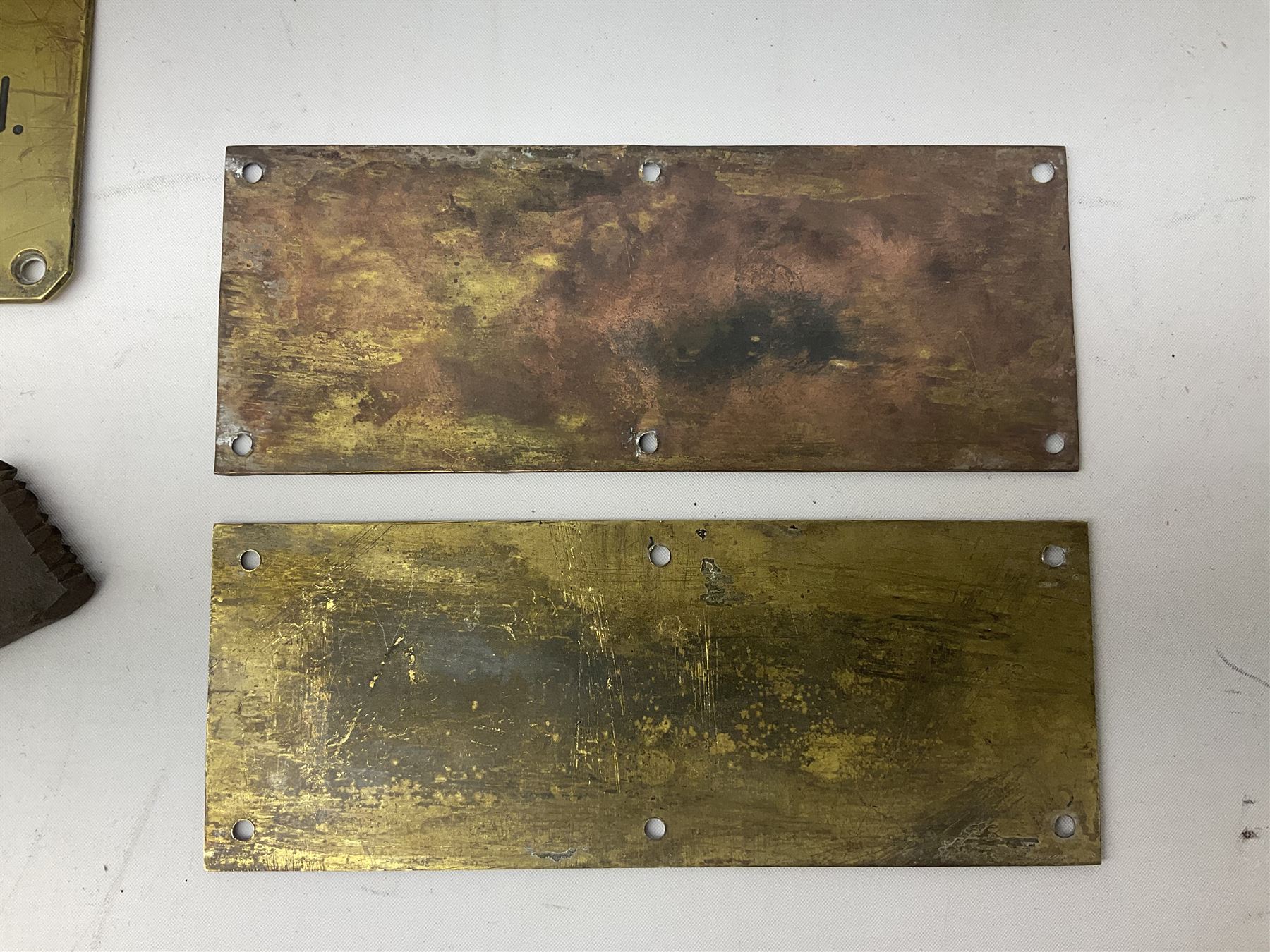 Two brass door plates - Image 4 of 7