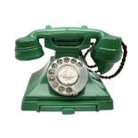 Jade green Bakelite telephone