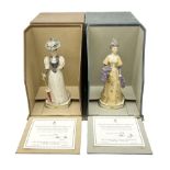 Two Royal Worcester limited edition figures