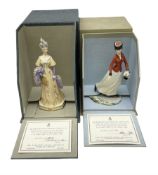 Two Royal Worcester limited edition figures