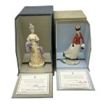 Two Royal Worcester limited edition figures