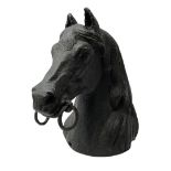 Cast iron horse tethering post