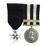 St John's Ambulance Brigade Service medal of the Order of St John and Order of St John enamelled bad