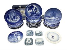 Collection of eighteen Royal Copenhagen Christmas plates 1955-2000