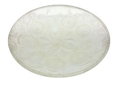 Early 20th century French opalescent shallow glass dish