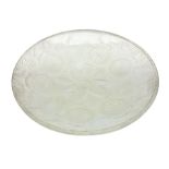 Early 20th century French opalescent shallow glass dish