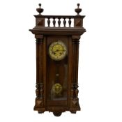 A German spring driven wall clock c1890
