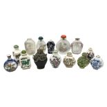 Fourteen 20th century Chinese snuff bottles