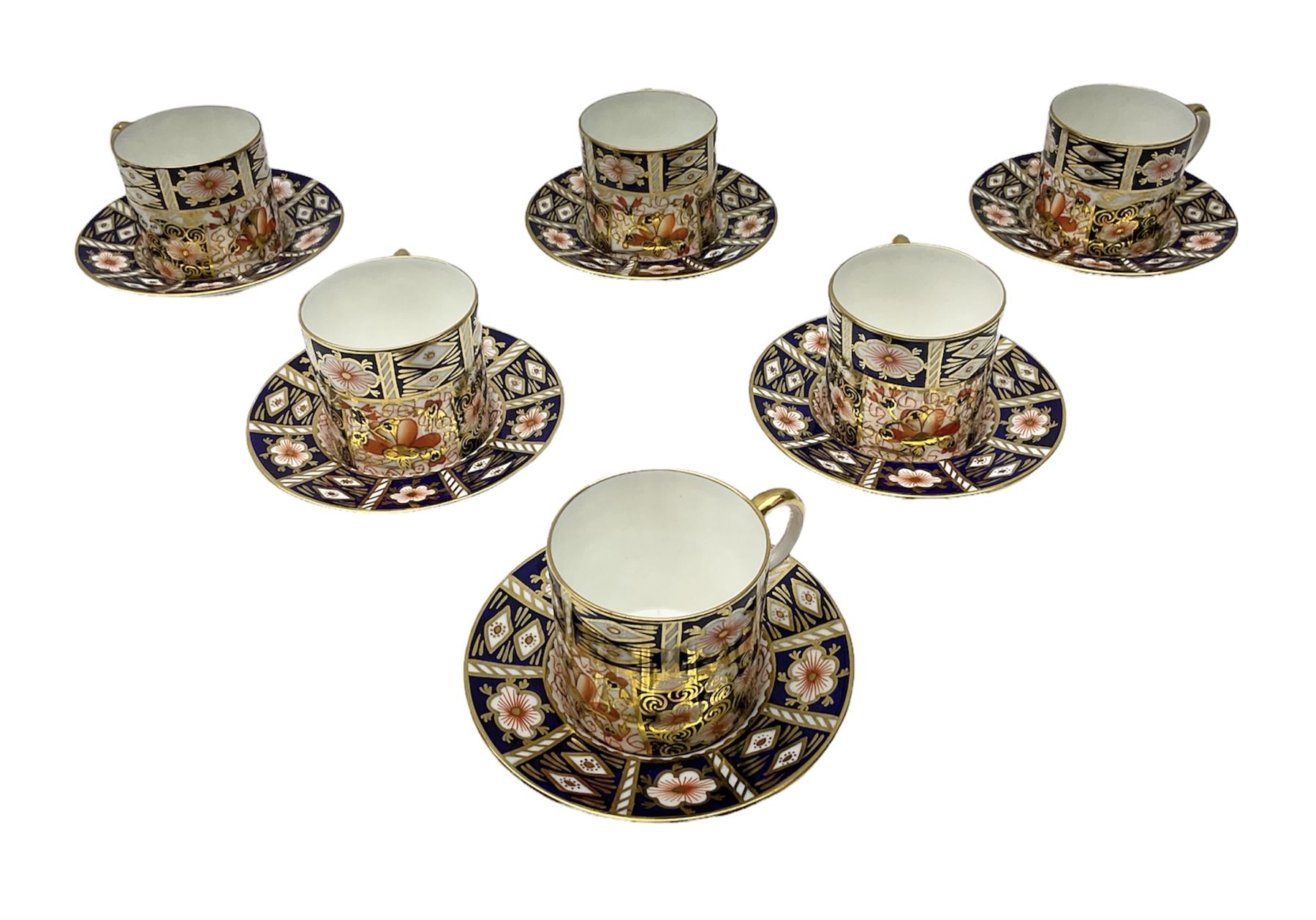 Set of six Royal Crown Derby Imari pattern