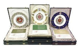 Seven limited edition Spode Military collector's plates comprising The Argyll & Sutherland Highlande