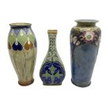 Two Royal Doulton stoneware vases