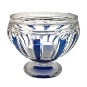 Mid 20th century Val Saint Lambert style pedestal bowl