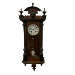 A spring driven �Vienna� regulator in a mahogany and ebonised case