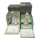 Two Royal Worcester limited edition figures