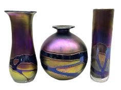 Group of Phoenician Malta art glass vases