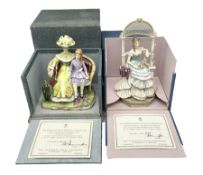 Two Royal Worcester limited edition figures