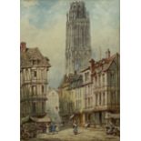 Circle of Paul Marny (French/British 1829-1914): Tour de Beurre Rouen