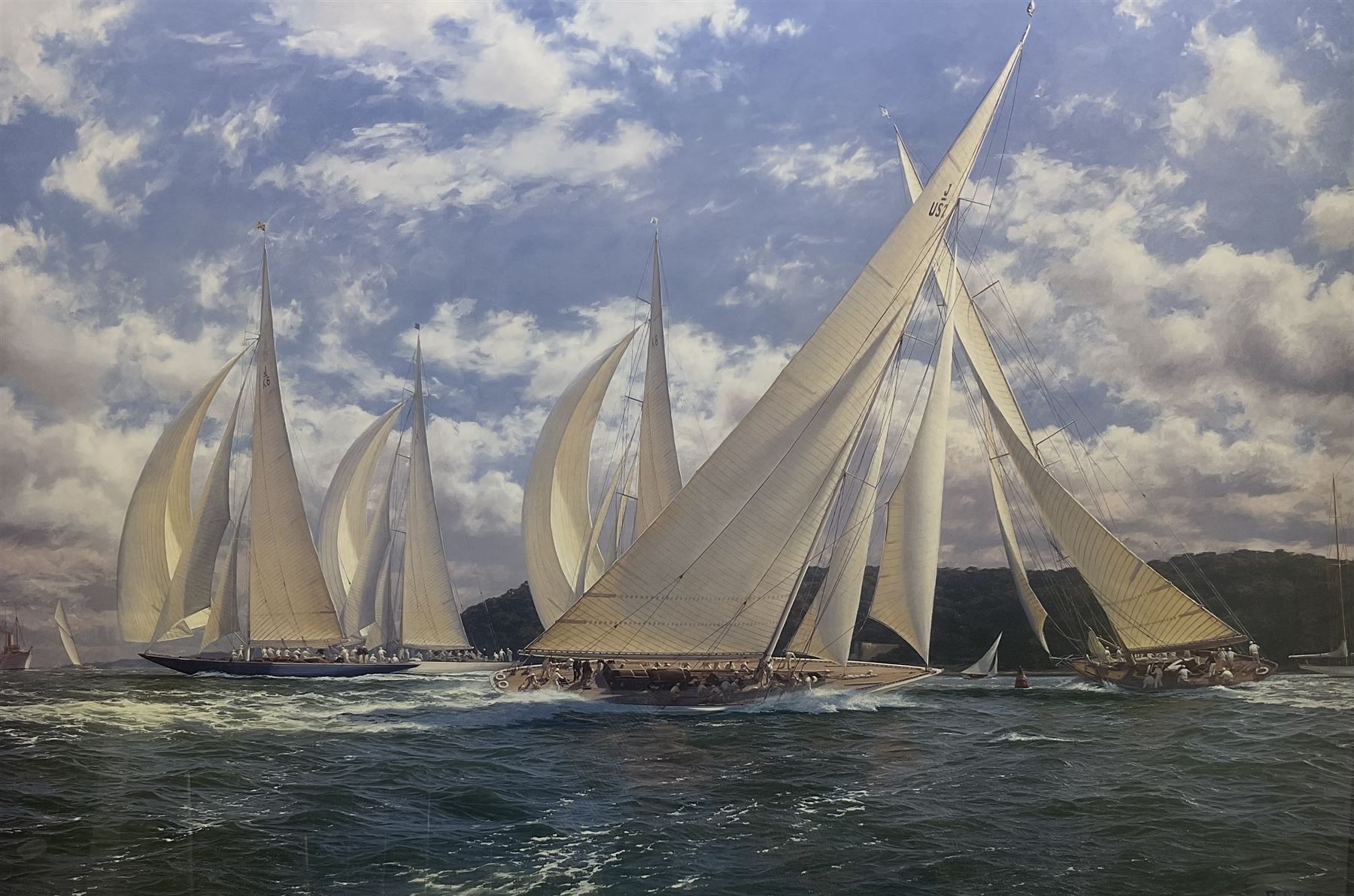 John Steven Dews (British 1949-): Racing Yachts