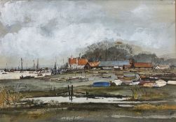 Len Hubbard (British 20th century): The Butt and Oyster Pin Mill